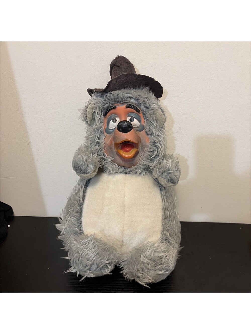Vintage 1970’s Disney Big Al Rubber Face Country Bear Jamboree Plush Stuffed 17”